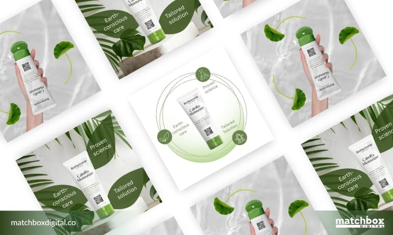Matchbox Digital - BioHarmonix Skincare Sustainability Marketing Case Study - Triple Harmony Visual Gallery